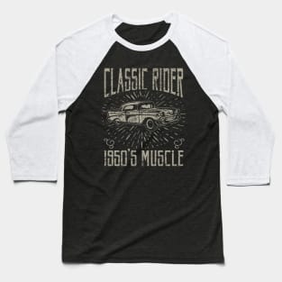 Classic 1950's Muscle Car Baseball T-Shirt